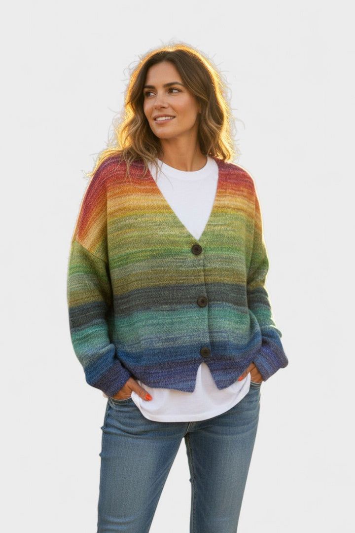 Fran™ | Livlig cardigan med knapper