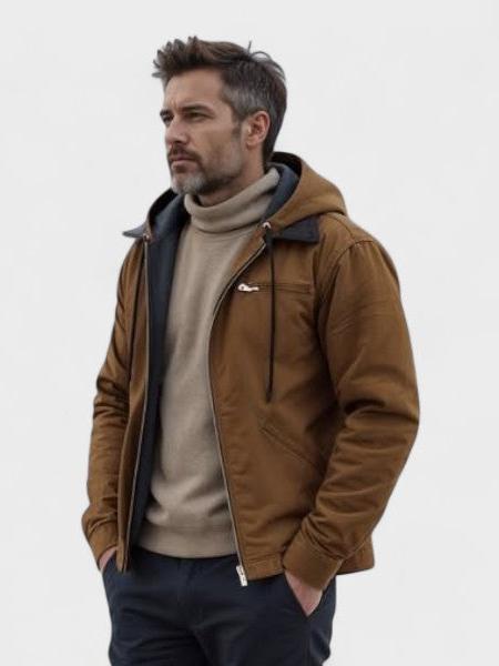 Gaspard™ | Stilfuld Hættetrøje med Lynlås