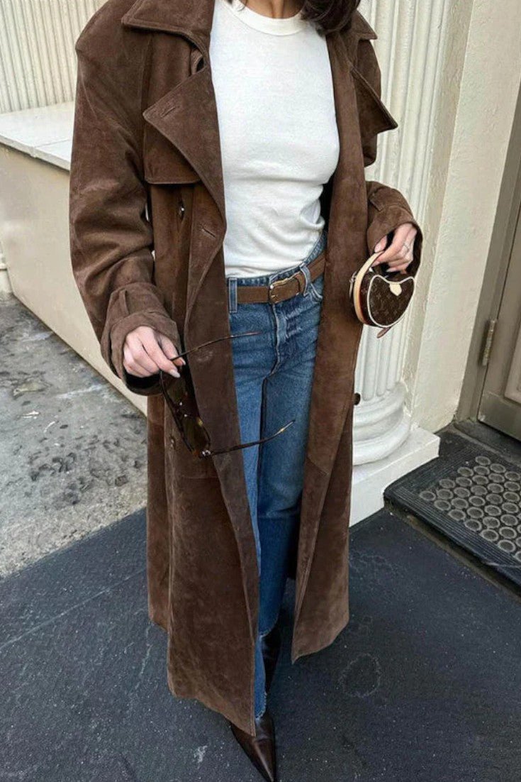 Mille™ | Elegant ruskindstrenchcoat