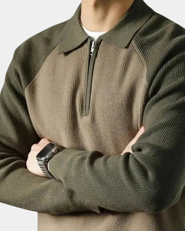 Peter™ | Ziptrøje med Raglanærmer