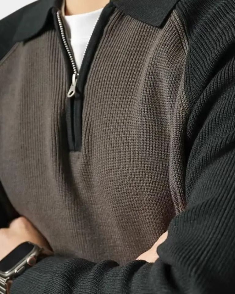 Peter™ | Ziptrøje med Raglanærmer