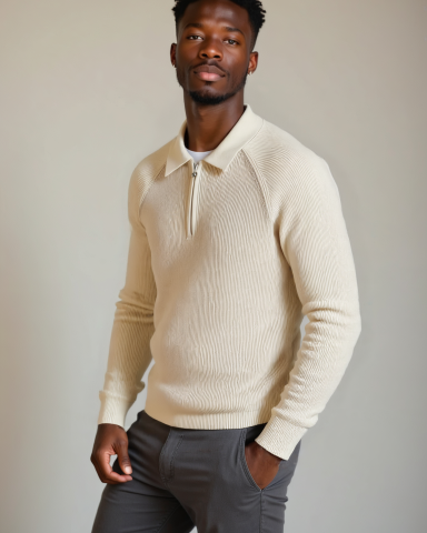 Peter™ | Ziptrøje med Raglanærmer