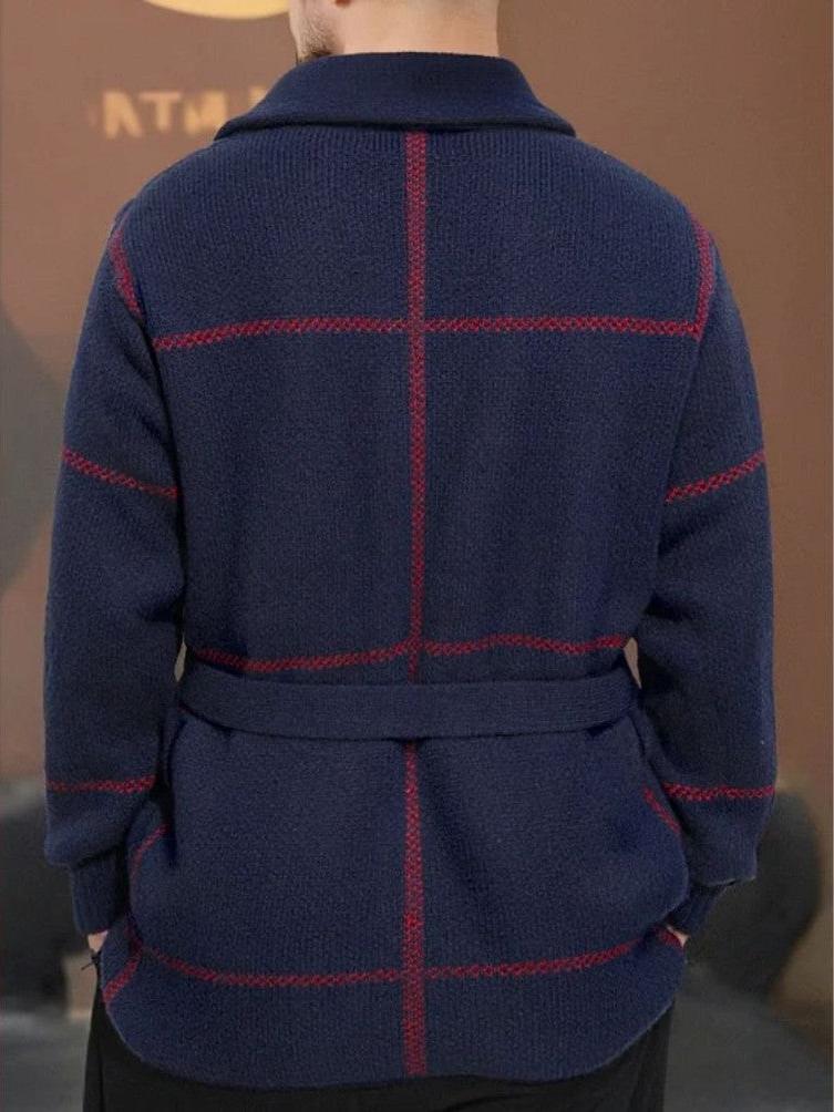 Rom™ | Strikket Frakke med Bælte