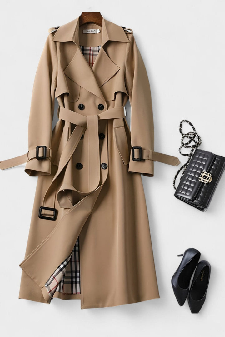 Saara™ | Elegant frakke med taljebælte