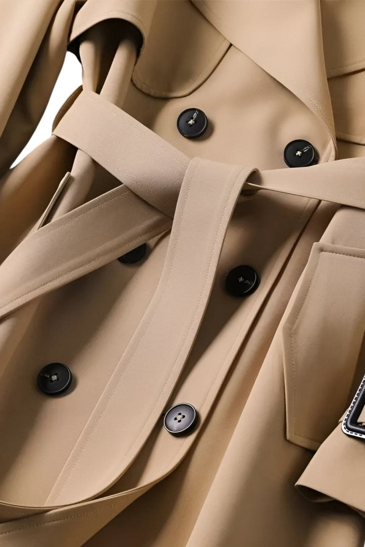 Saara™ | Elegant frakke med taljebælte