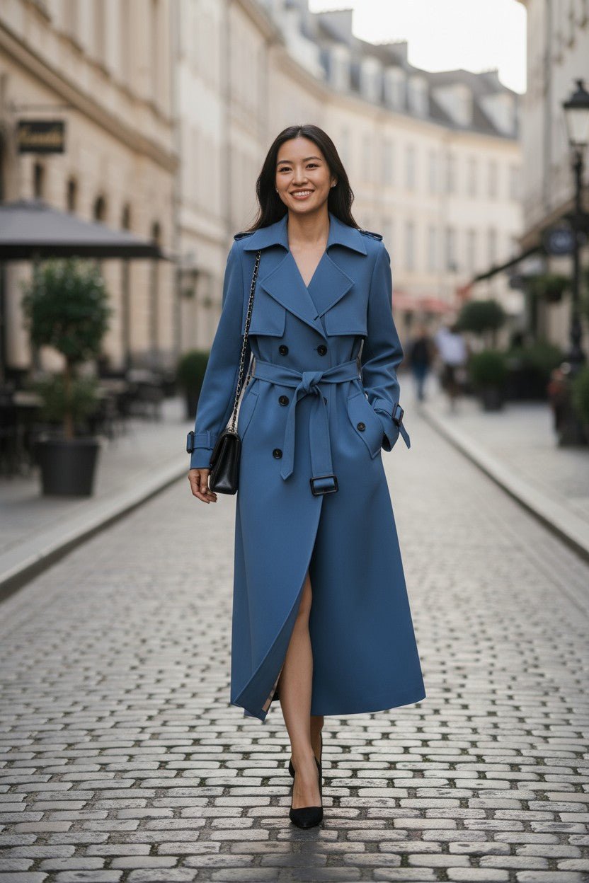 Saara™ | Elegant frakke med taljebælte