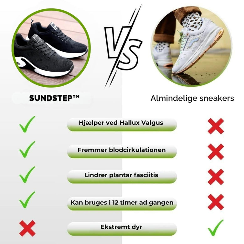 SundStep™ | Ortopædiske sneakers