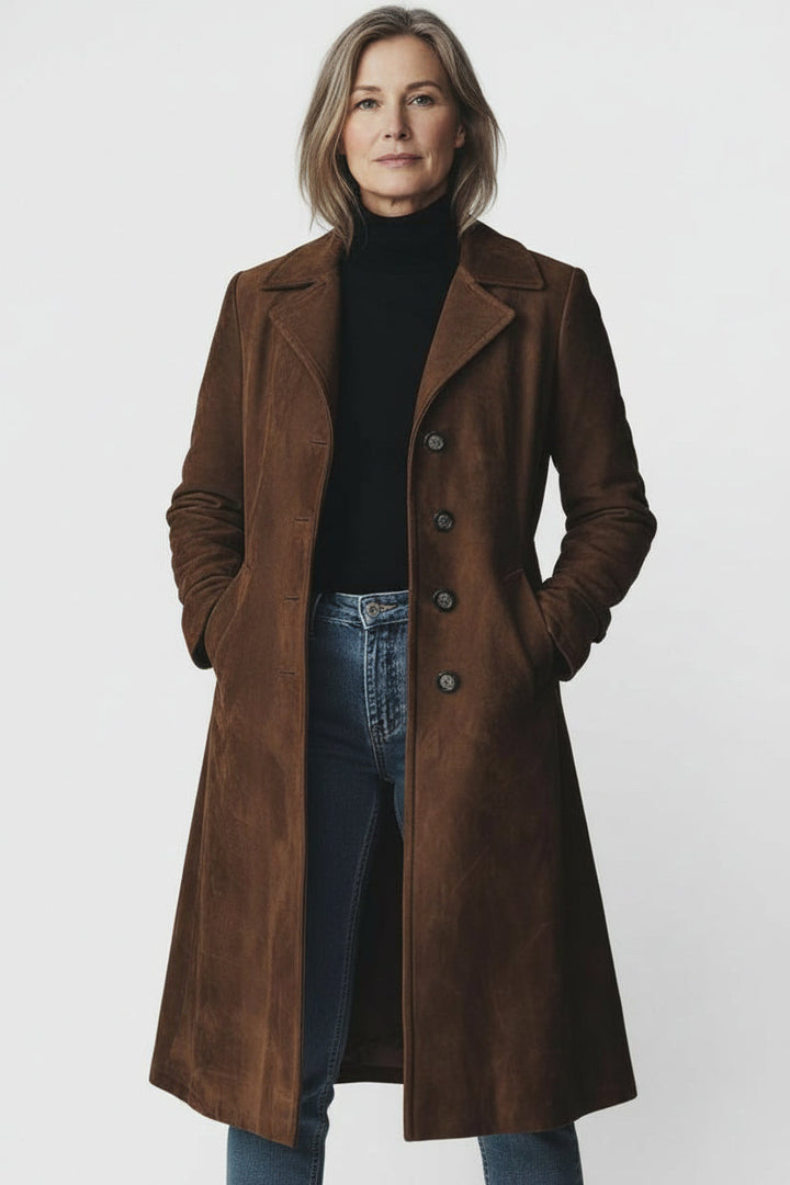 Teresa™ | Ruskinds Trenchcoat i Vintage-stil