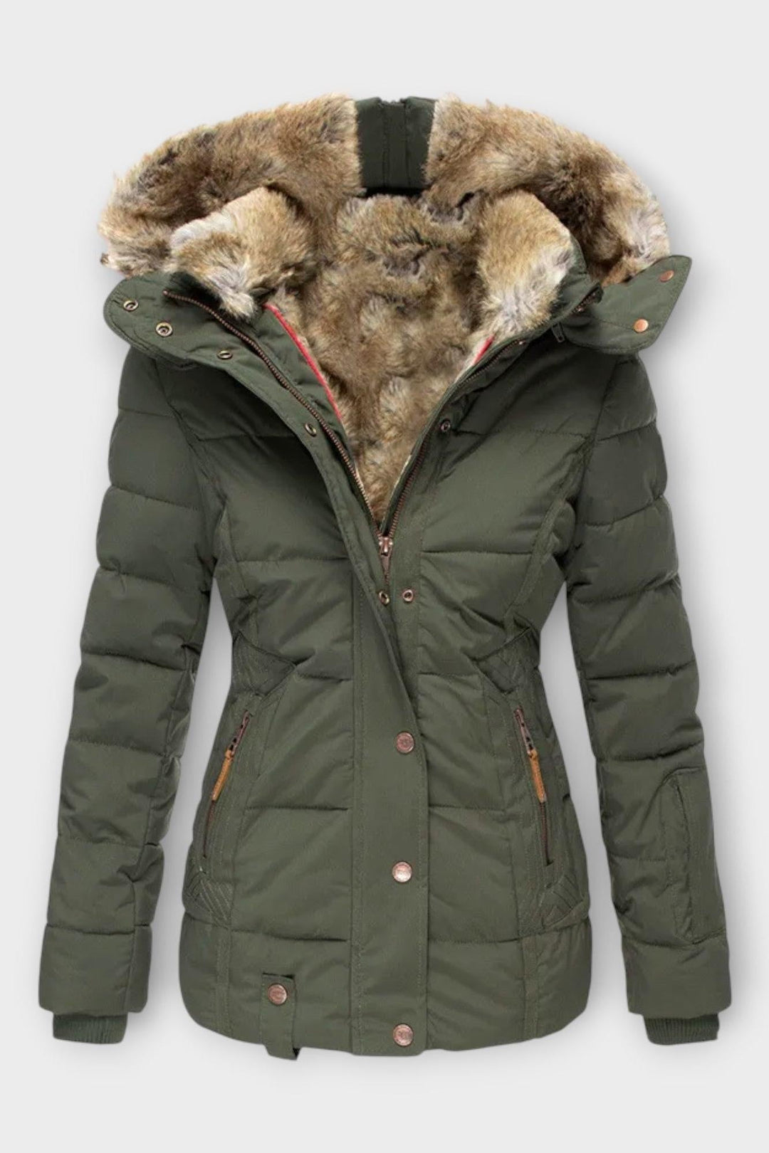 Thilde™ | Frakke med blødt pelsfor