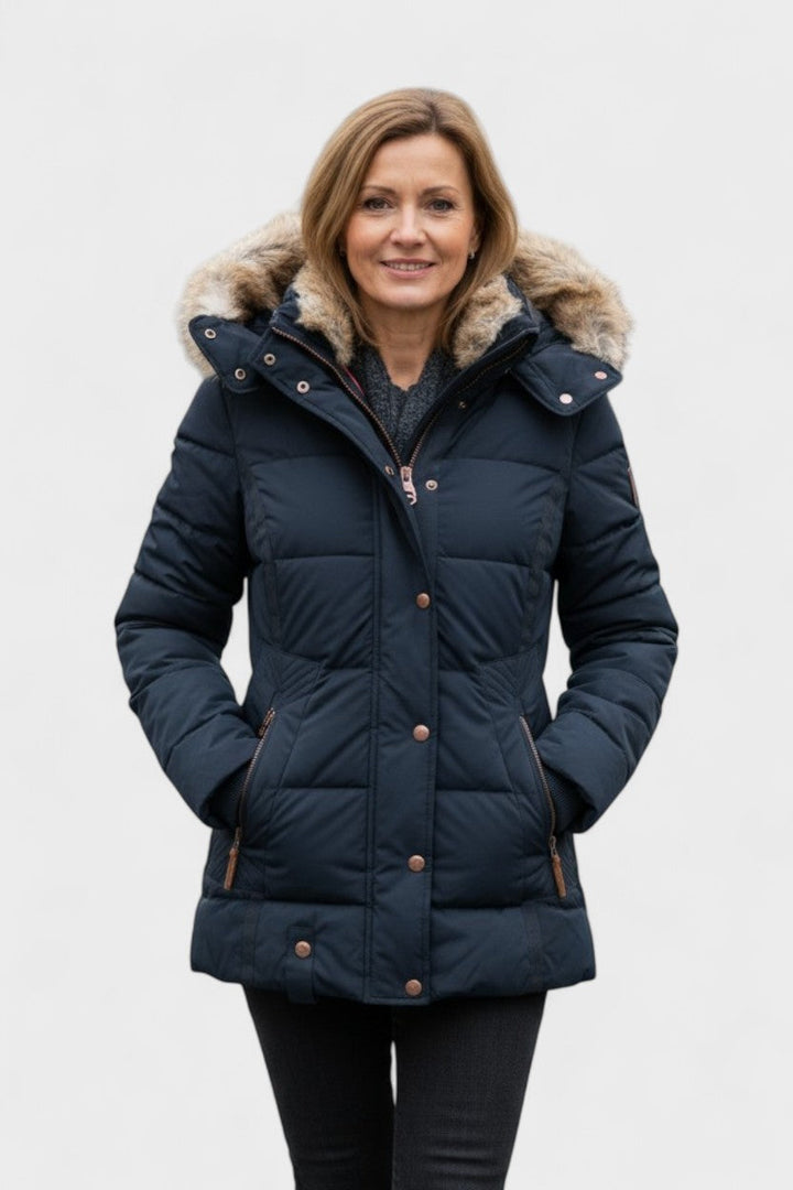 Thilde™ | Frakke med blødt pelsfor