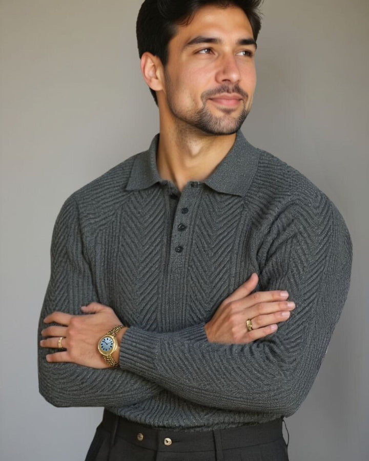 Viggo™ | Pullover i Bomuld med V-hals